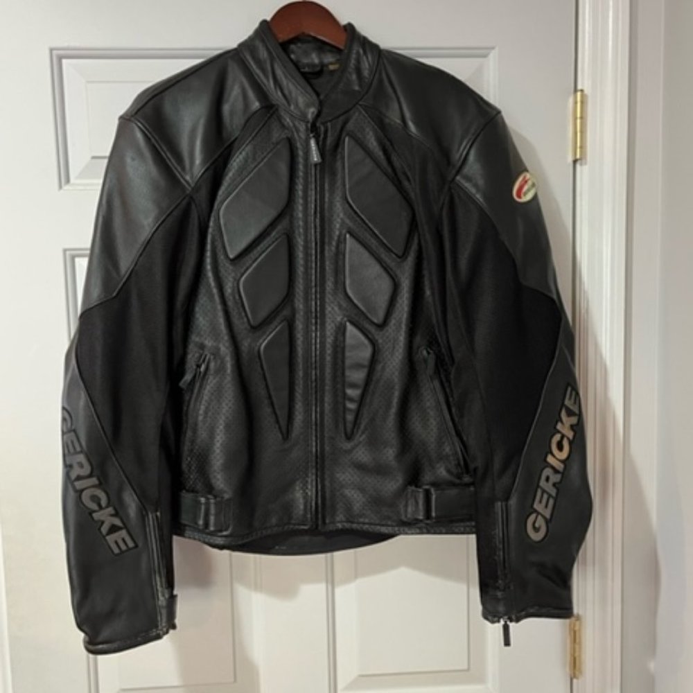 GERICKE MOTORCYCLE LEATHER JACKET.  EASY RIDER